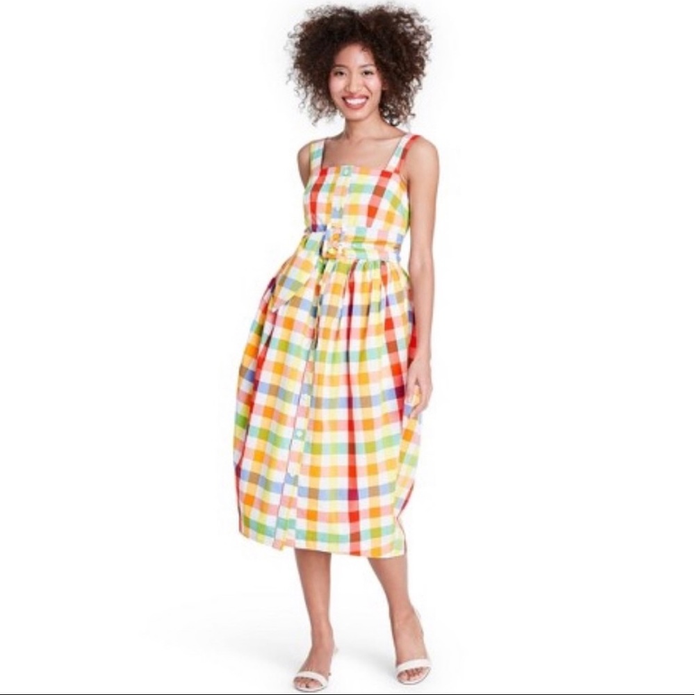 Christopher John Rogers plaid dress NWT